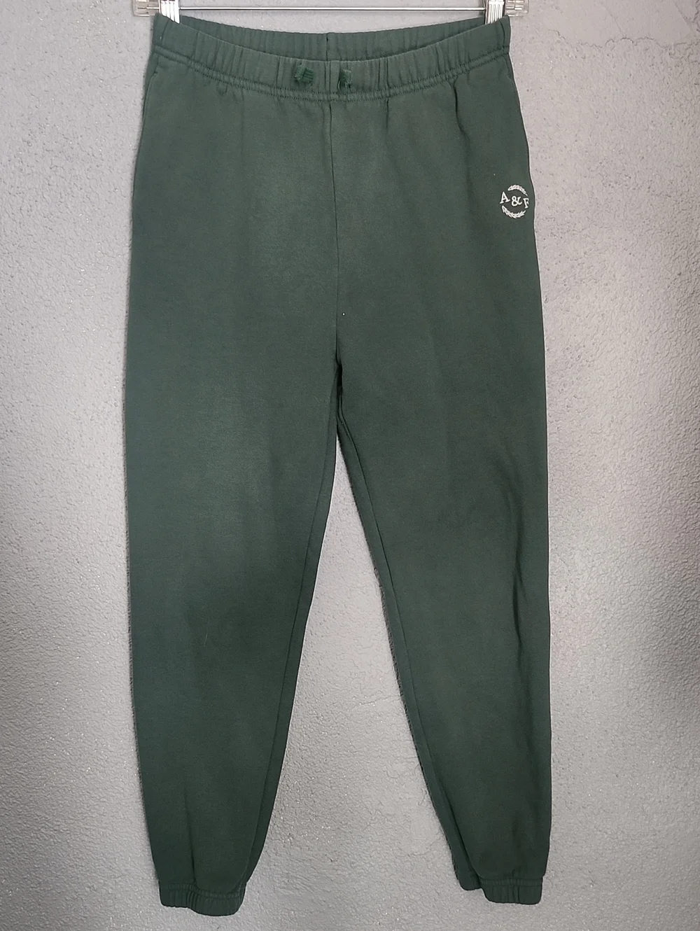 Abercrombie & Fitch Dark Green Fleece Joggers